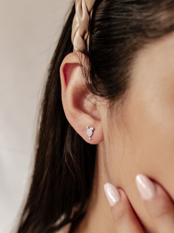 Hey Happiness - Pendientes 'Cheers Charm' en plata