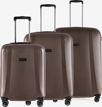 Epic Suitcase Set in Brown: front