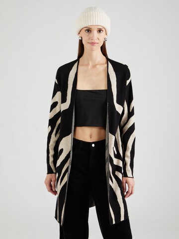VILA Knit Cardigan 'VIRIL' in Black: front