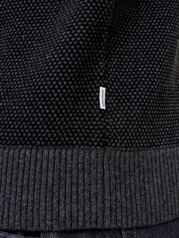 JACK & JONES Пуловер 'JWHGLOBE' в сиво