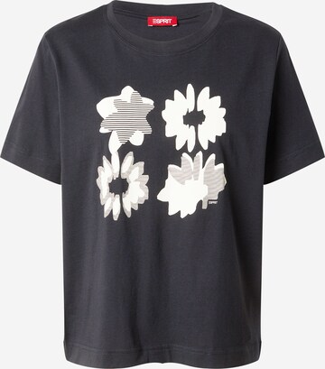 ESPRIT T-shirt i svart: framsida