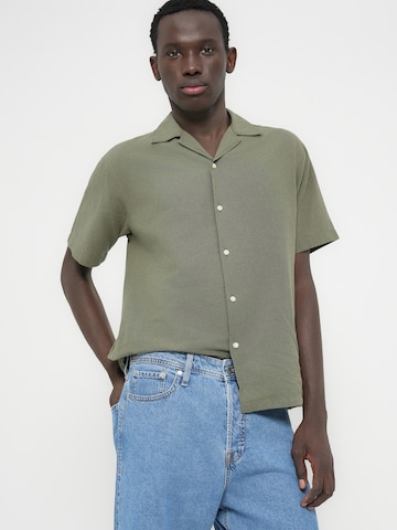 JACK & JONES Классический крой Рубашка 'JJEBREEZE' в Зеленый