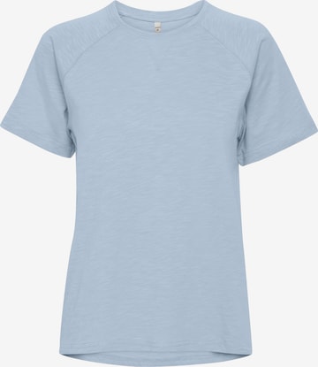 PULZ Jeans Shirt 'PZBRIT' in Blauw: voorkant