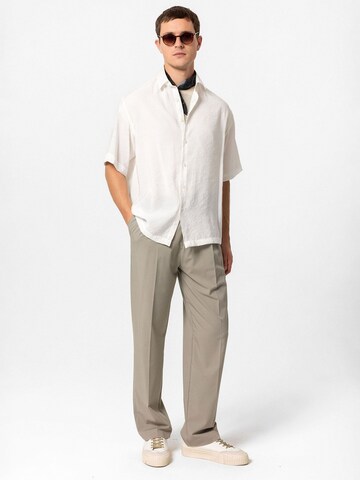 Antioch Comfort fit Button Up Shirt 'Oscar' in White