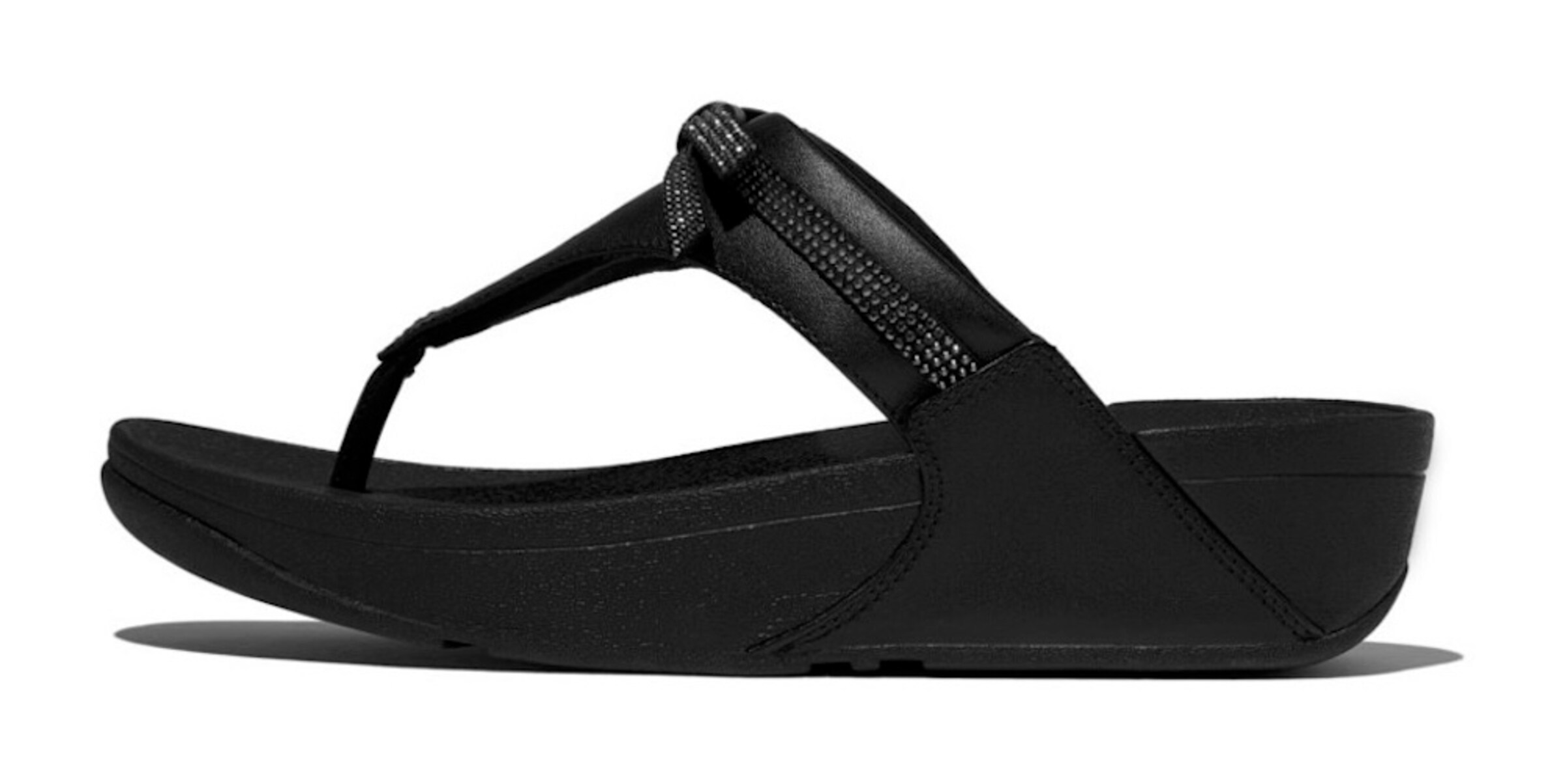 FitFlop T-Bar Sandals in Black