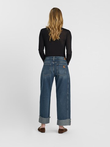 Wide Leg Jean 'Leal' Le Temps Des Cerises en bleu : derrière