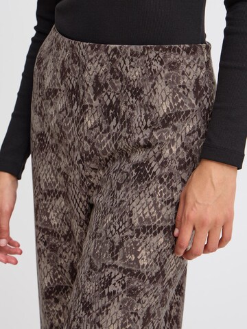 Wide leg Pantaloni 'KATE' di ICHI in marrone