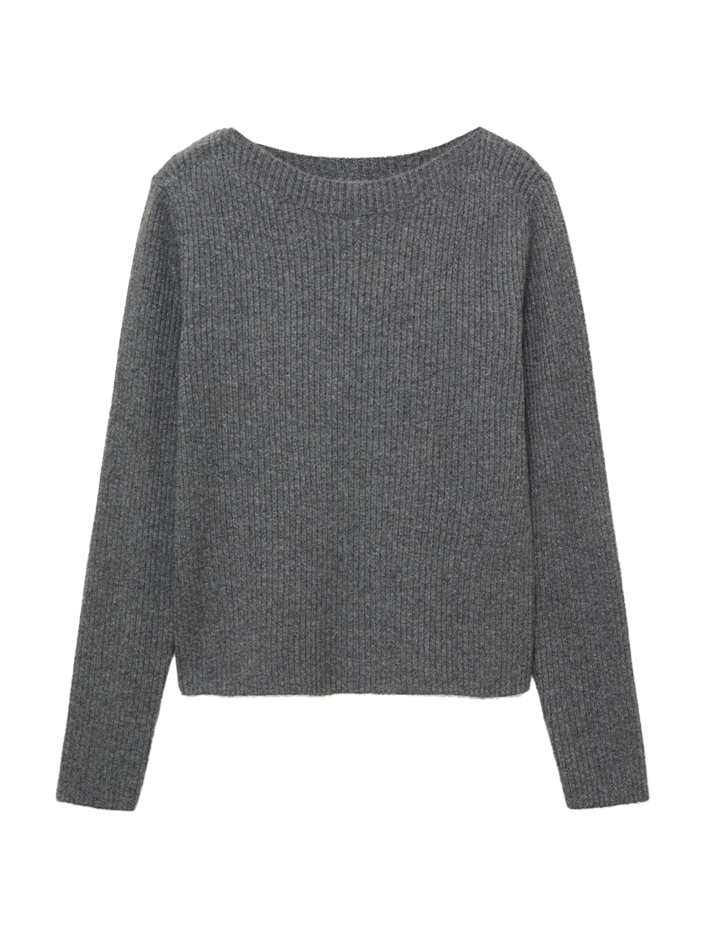 MANGO Pullover 'BRULE' in Grau: Vorderseite