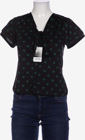 King Louie Bluse M in Schwarz: Vorderseite