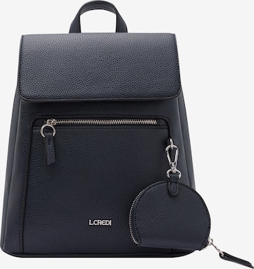 L.CREDI Backpack 'Ninina City' in Black: front