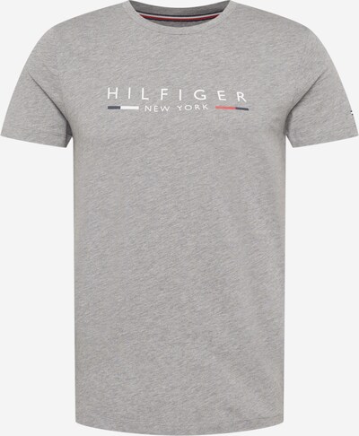 TOMMY HILFIGER T-Shirt 'New York' en marine / gris chiné / grenadine / blanc, Vue avec produit