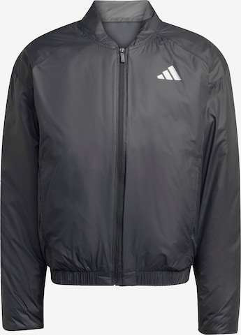 juoda ADIDAS SPORTSWEAR Sportinė striukė 'ESS HOLIDAY': priekis