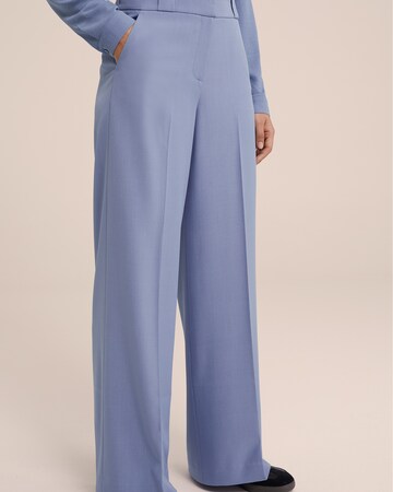 WE Fashion Lużny krój Spodnie w kant w kolorze niebieski