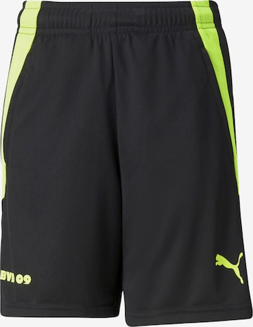 PUMA Regular Workout Pants in Black: front