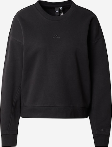 ADIDAS SPORTSWEAR Sports sweatshirt 'All Szn Fleece' in Black: front