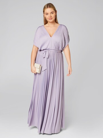 Guido Maria Kretschmer Curvy - Vestido de festa 'Sari' em roxo