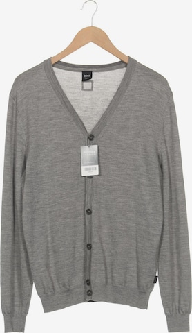 BOSS Strickjacke L in Grau: Vorderseite