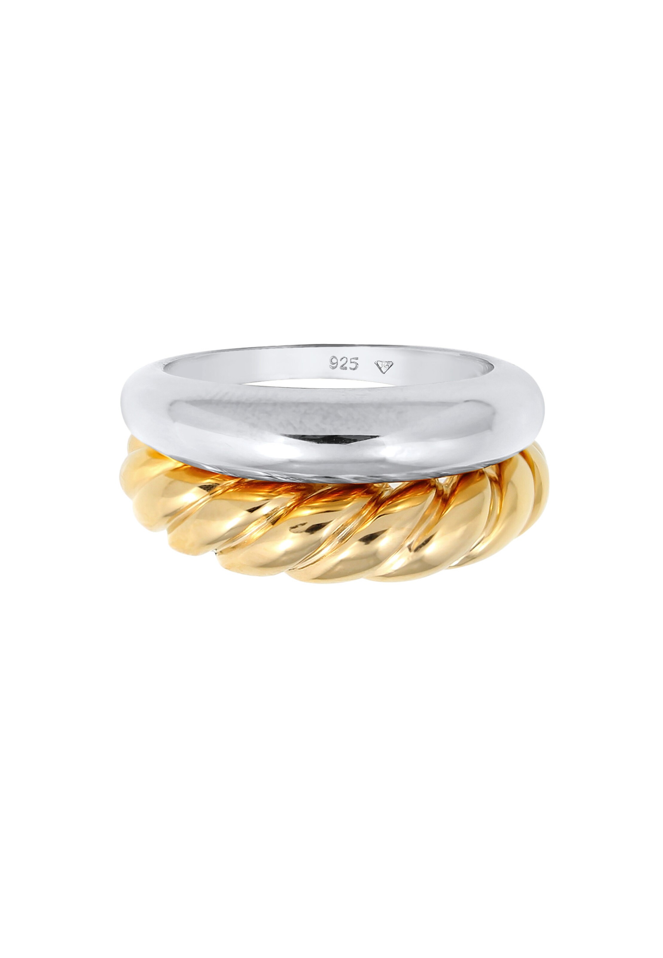 ELLI PREMIUM Ring 'Twisted' in Mischfarben