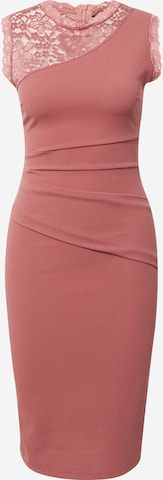 WAL G. Εφαρμοστό φόρεμα 'FRANK' σε ροζ: μπροστά