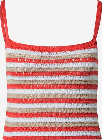 Guido Maria Kretschmer Women Knitted Top 'Liz' in Red: front