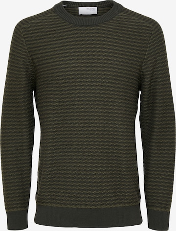 SELECTED HOMME Pullover 'Coin' in Grün: predná strana