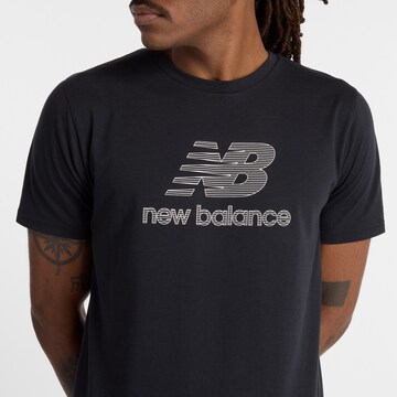 new balance Functioneel shirt 'Heathertech' in Zwart