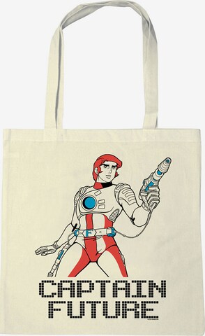 LOGOSHIRT Shopper 'Captain Future' in Beige: voorkant