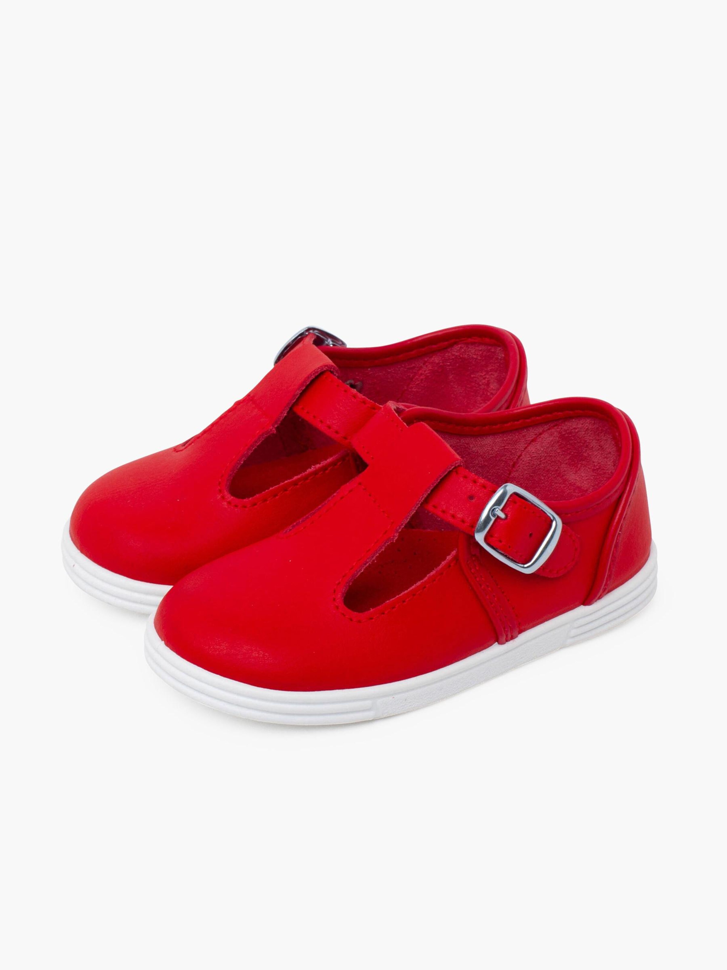 Pisamonas - Zapatos primeros pasos en rojo