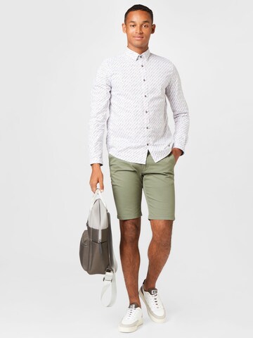 Coupe slim Pantalon chino s.Oliver en vert