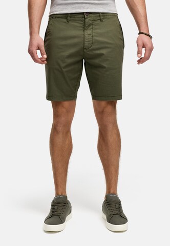 INDICODE JEANS Regular Broek 'INHutchico' in Groen: voorkant