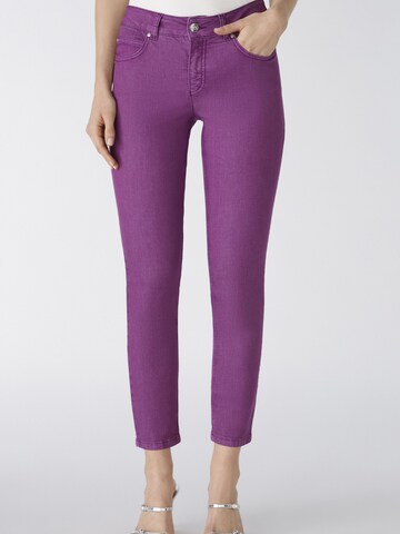 OUI Slimfit Jeggings 'BAXTOR' in Lila: predná strana