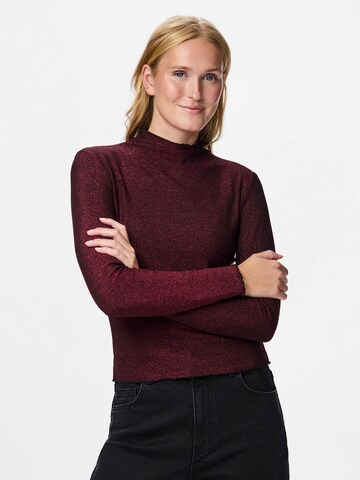 PIECES Shirts 'PCSANDRA' i lilla: forside
