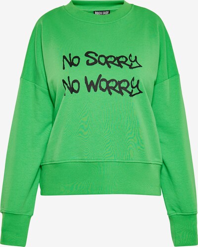 ROCKEASY Sweatshirt in grün / schwarz, Produktansicht