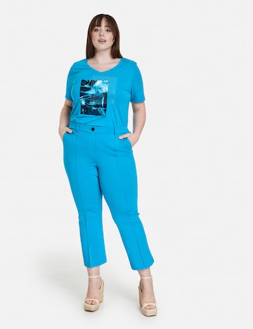 SAMOON Regular Trousers in Blue