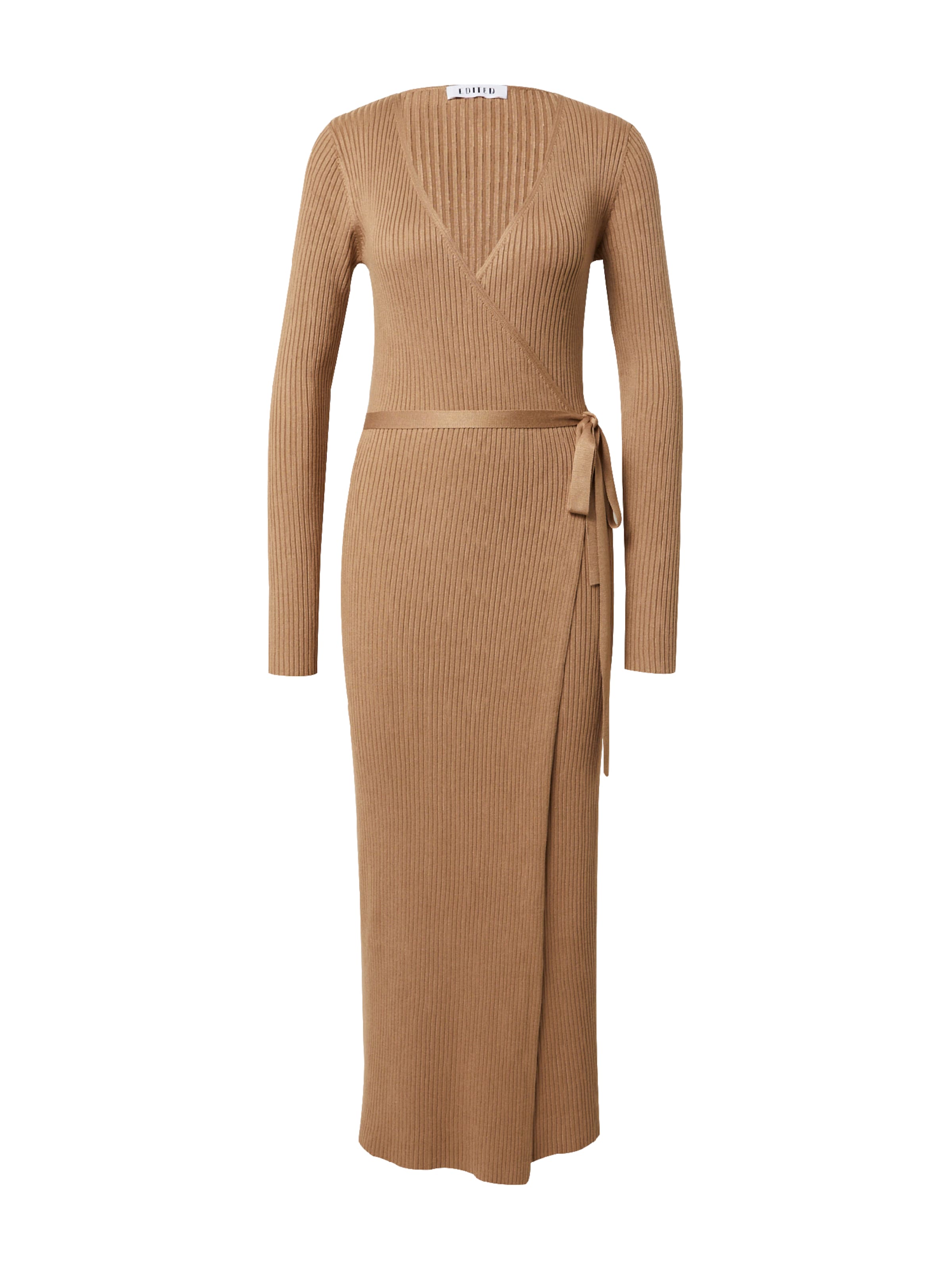 EDITED Knitted dress 'Mailien' in Brown: front