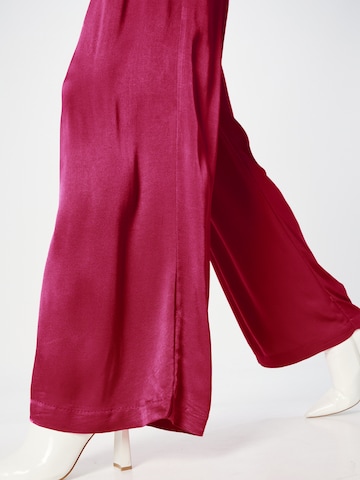 Bardot Wide leg Pleat-front trousers 'LENA' in Pink
