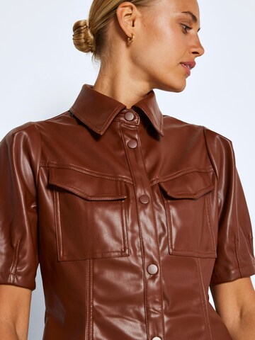 Noisy may Shirt Dress 'Pushy' in Brown