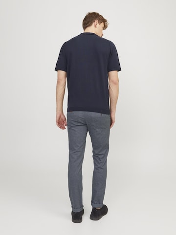 JACK & JONES Slimfit Chinobyxa 'JPSTMarco JJFury' i blå