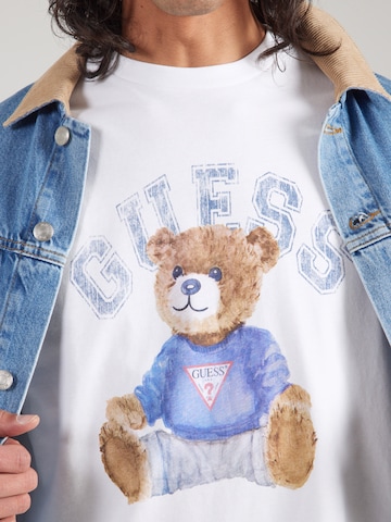 Maglietta 'BEAR' di GUESS in bianco