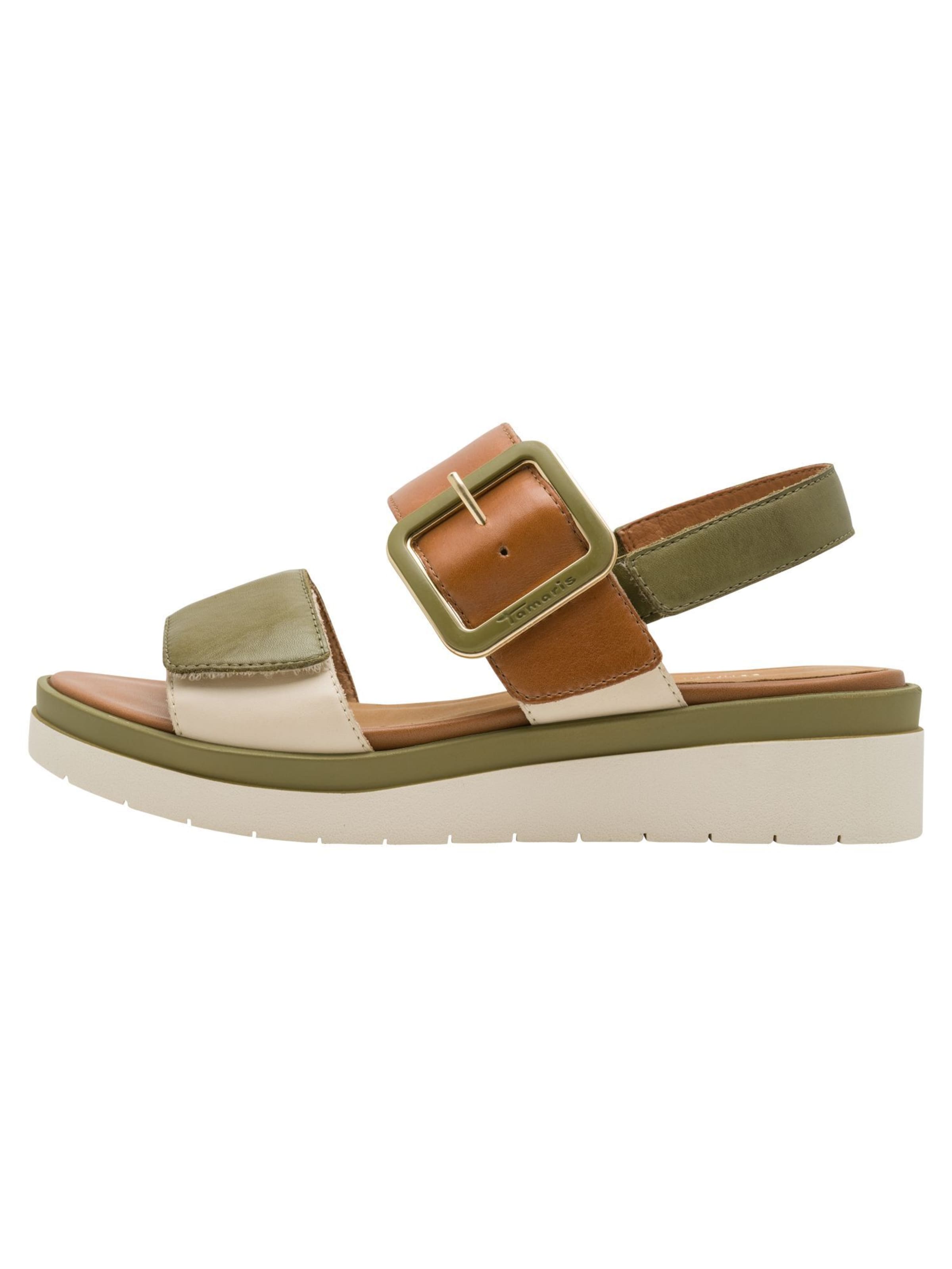 Sandales Tamaris en vert