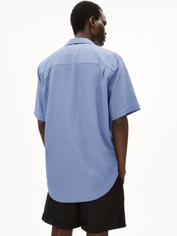 ARMEDANGELS Comfort Fit Hemd 'Lovaar Lino' in Blau