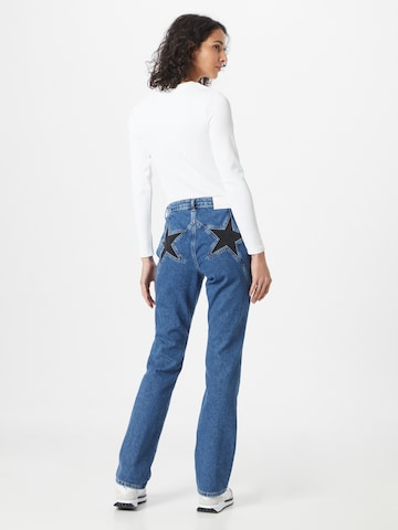 NEON & NYLON Bootcut Jeans 'DAKOTA' i blå