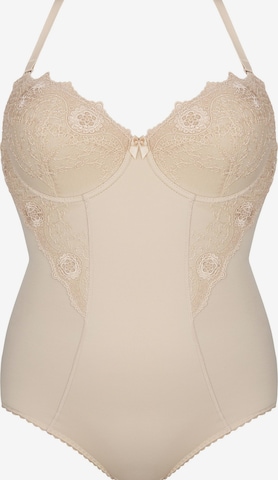 Gorsenia Bodysuit '184 Livia' in Beige: front