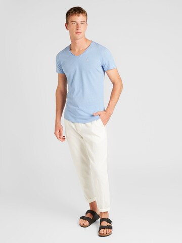 Tommy Jeans Regular Fit T-Shirt 'JASPE' in Blau