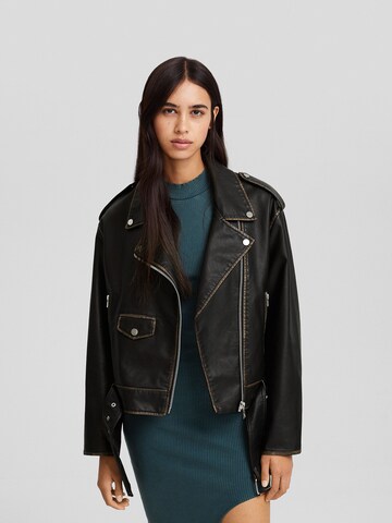 Veste mi-saison Bershka en marron : devant