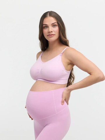 Skinny Leggings 'Seamless Umstandsleggings mit hohem Bund' di cfab in lilla