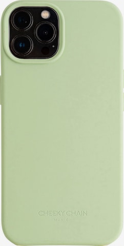 Protection pour Smartphone 'iPhone 13 Pro Max' Cheeky Chain Munich en vert : devant