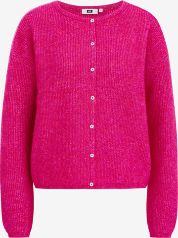 WE Fashion Strikkejakke i rosa: forside