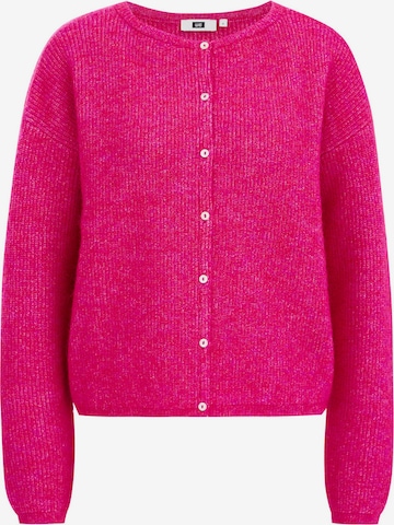 WE Fashion Strikkejakke i rosa: forside