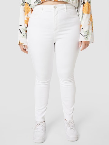 River Island Plus Jeans in White: front